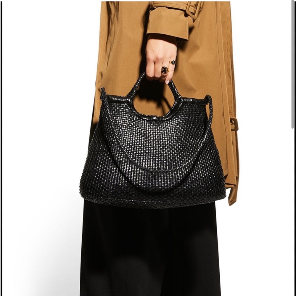 Dragon Diffusion Black Woven Tote